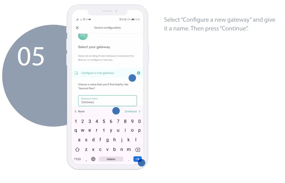 finder 1C.B1 Bliss2 Smart Thermostat - GATEWAY SET-UP 5