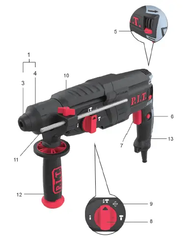 P-I-T-PBH28-C5-Electric -Drill-1