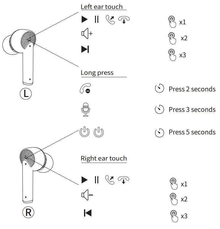 Mysic J8 Ear Phones - Packaging 1