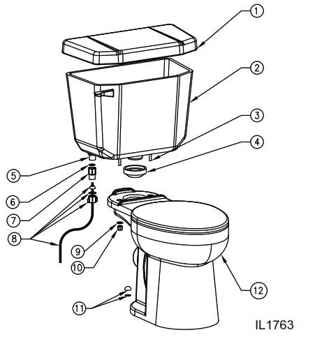 STAR WATER SYSTEMS S2006 Optima Pro Powerflush - TOILET ASSEMBLY 4
