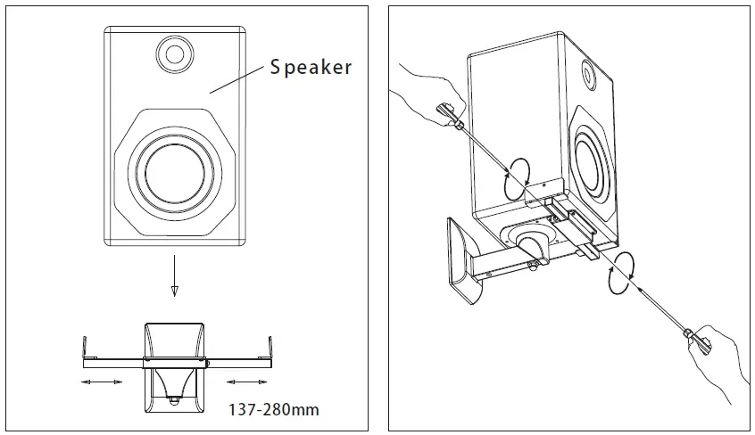 WALI-SWM201-Bookshelf-Speaker-Wall-Mounting-Bracket-fig-7