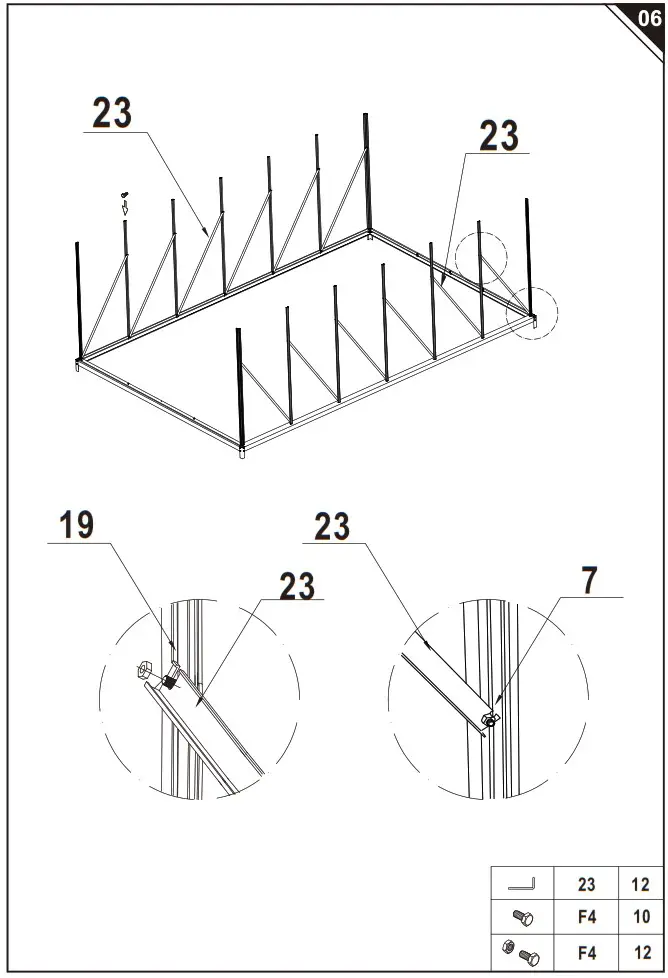 Outsunny 845 533 Aluminum Polycarbonate Greenhouse - overview 10