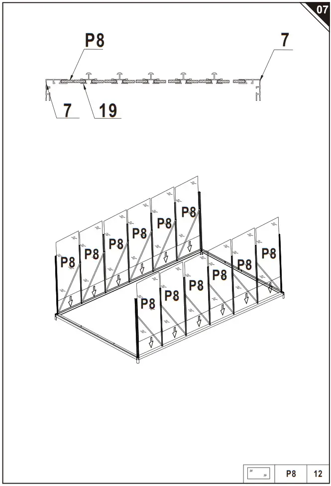 Outsunny 845 533 Aluminum Polycarbonate Greenhouse - overview 11