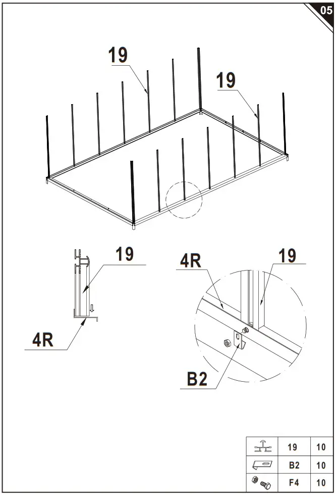 Outsunny 845 533 Aluminum Polycarbonate Greenhouse - overview 9
