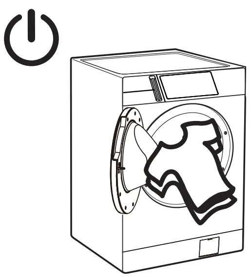 GE Profile PFQ97HSPVDS UltraFast Large Capacity All In One Electric Washer or Dryer Combo - Power On