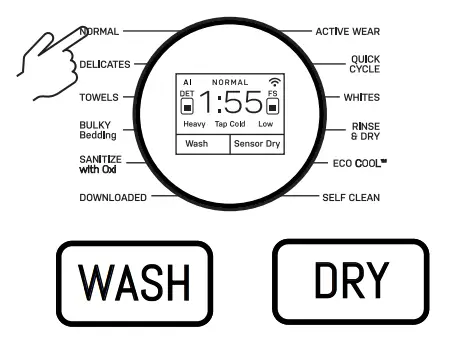 GE Profile PFQ97HSPVDS UltraFast Large Capacity All In One Electric Washer or Dryer Combo - filter 1