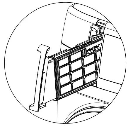 GE Profile PFQ97HSPVDS UltraFast Large Capacity All In One Electric Washer or Dryer Combo - filter