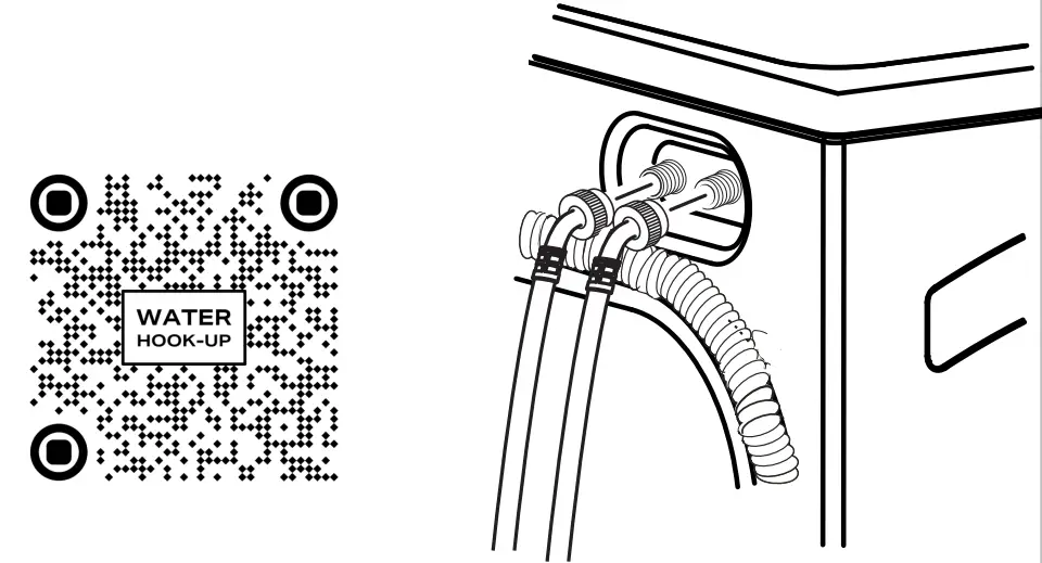 GE Profile PFQ97HSPVDS UltraFast Large Capacity All In One Electric Washer or Dryer Combo  - grommets 2