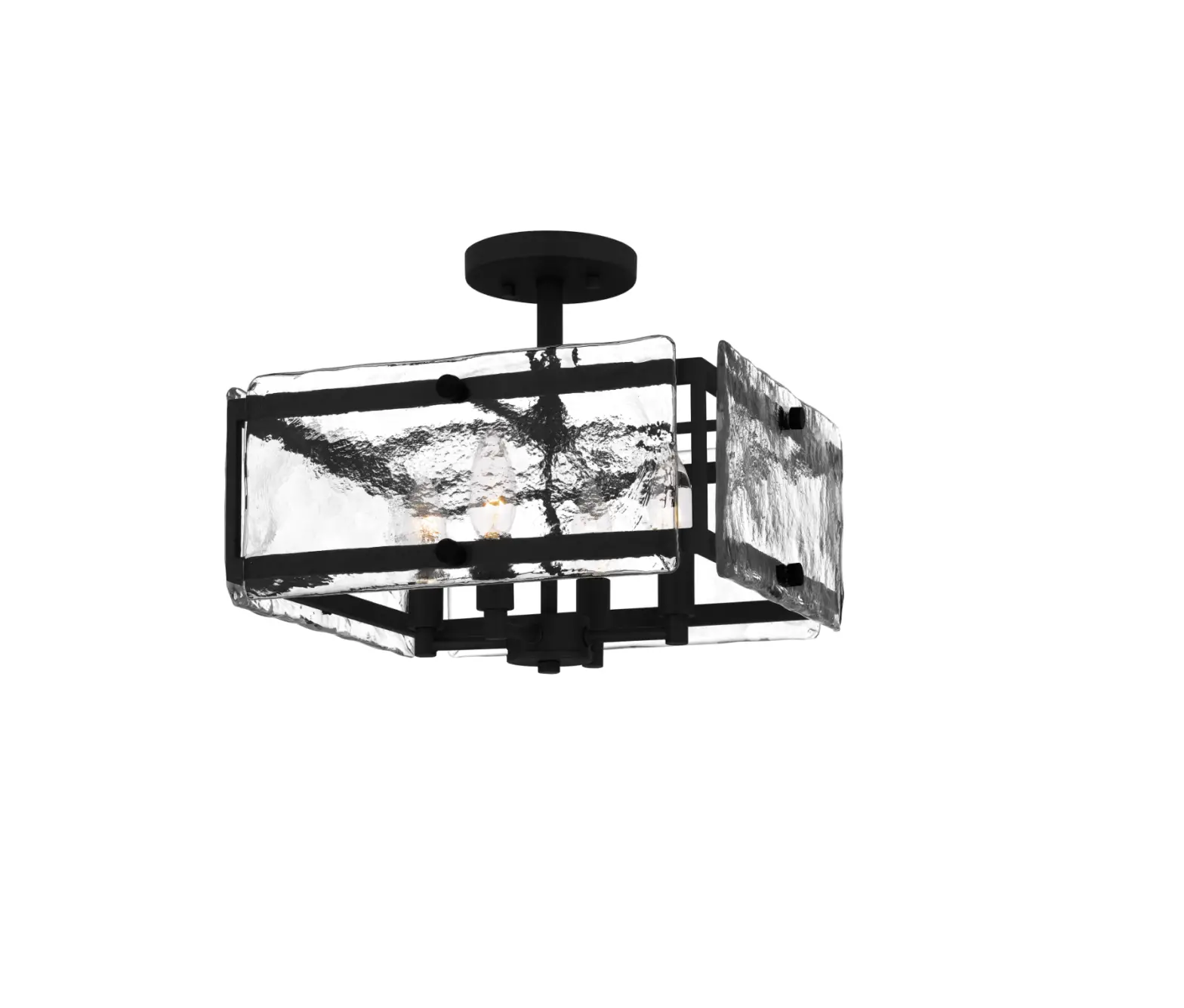 Quoizel Qsf5594ek Lancer 15 Inch 4-light Earth Black Semi-flush Mount Installation Guide