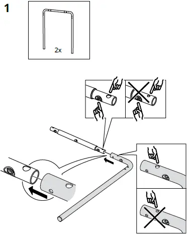 IKEA 10095471 GRÅSALA Underframe for Table Top 05