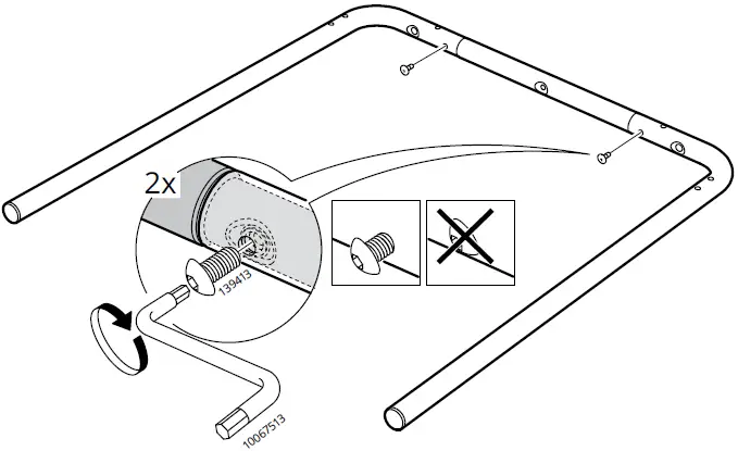 IKEA 10095471 GRÅSALA Underframe for Table Top 07
