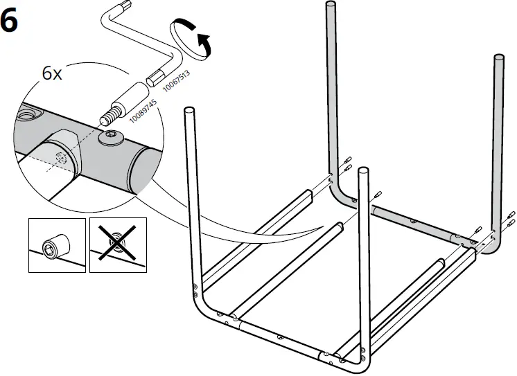 IKEA 10095471 GRÅSALA Underframe for Table Top 10