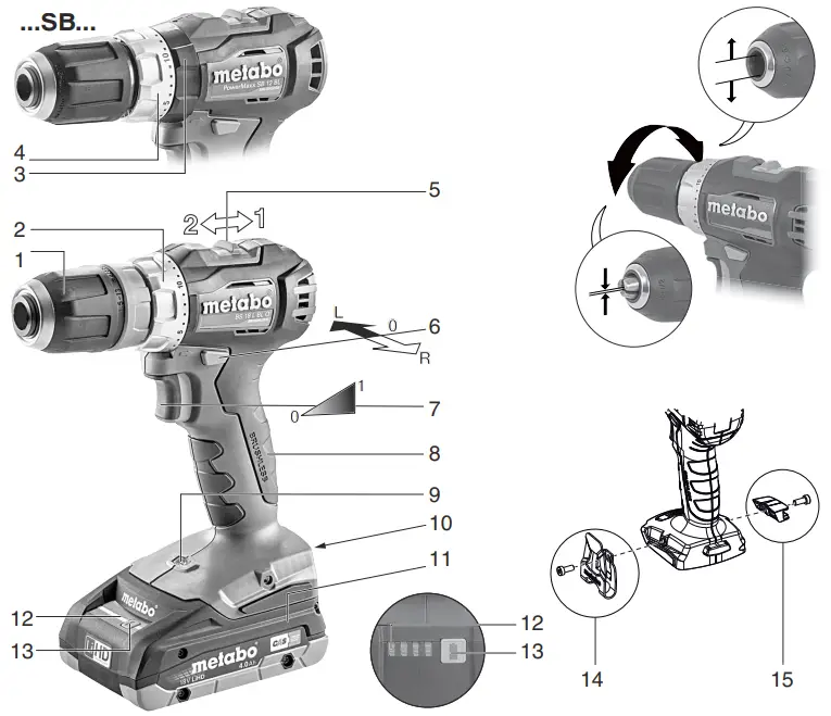 metabo-Powermaxx-BS,-SB-Cordless-Hammer-Drill-FIG-2