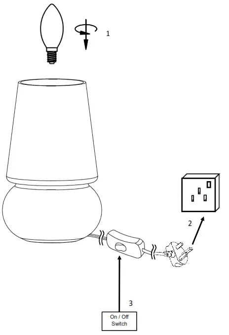 habitat 1970421 Confetti Glass Table Lamp - Lamp