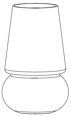 habitat 1970421 Confetti Glass Table Lamp