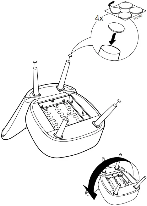 IKEA 005.444.45 BILLHAMN Poltrona Krіslo Chair B5