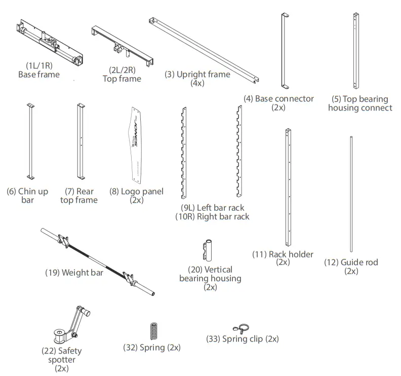 BODYCRAFT SW JONES 3D Smith Rack - fig1