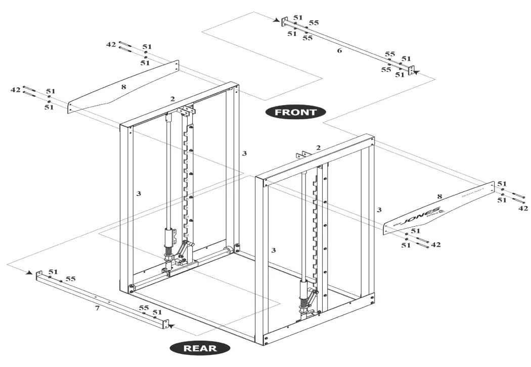 BODYCRAFT SW JONES 3D Smith Rack - fig6