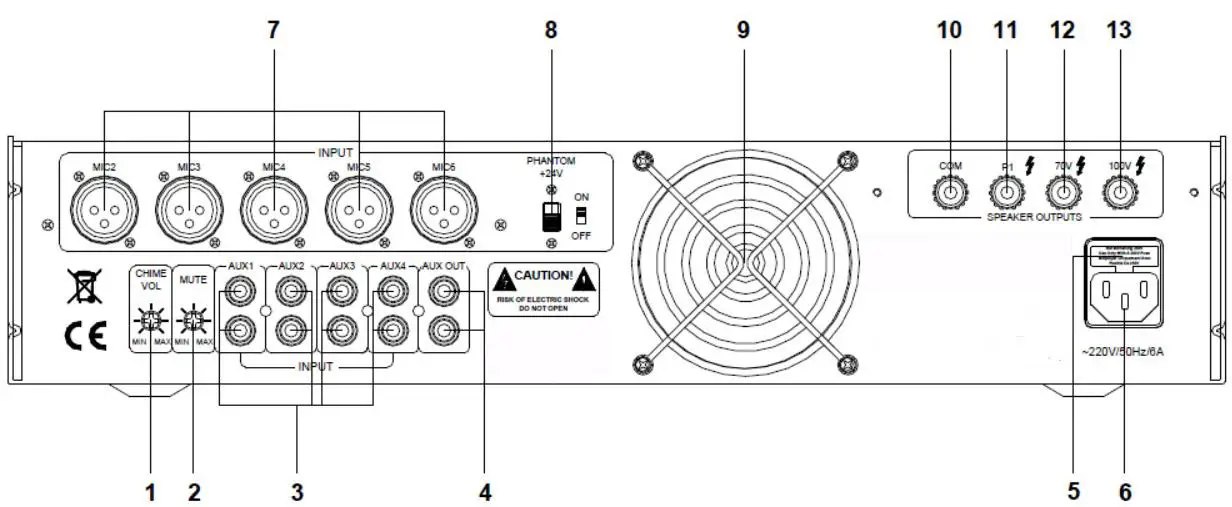 NVS Drawers 10 Input Mixer Amplifier with Equalizer - Brief Description of Product 2