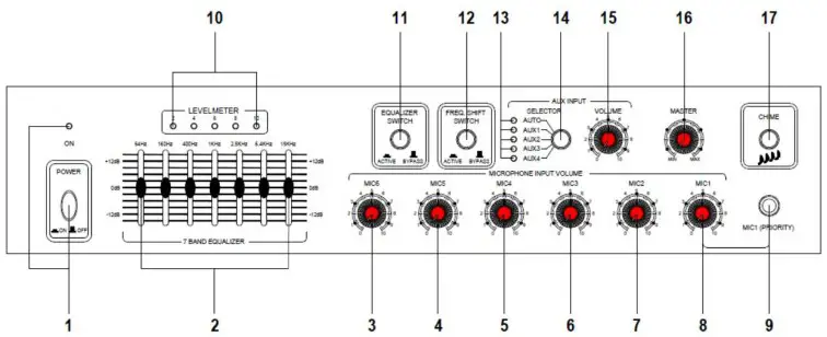 NVS Drawers 10 Input Mixer Amplifier with Equalizer - Brief Description of Product
