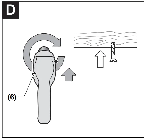 Quick screw-in depth adjustment