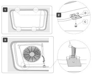 FIAMMA 98683-059 Turbo Vent Kit - OPTION 2