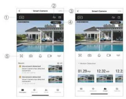 tuya C15B Smart WiFi Security Camera User Manual - App Video Browsing Details