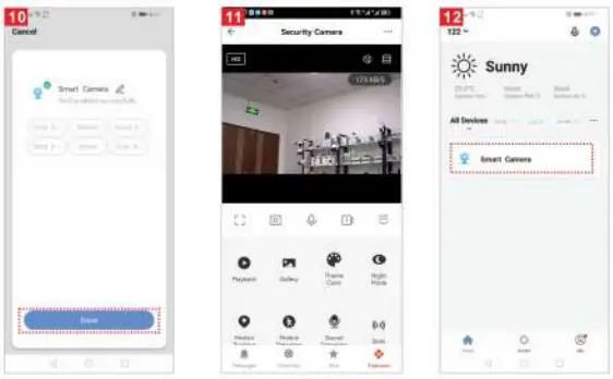 tuya C15B Smart WiFi Security Camera User Manual - Fig 10,11,12