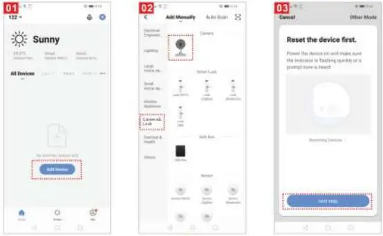 tuya C15B Smart WiFi Security Camera User Manual - Fig 1,2,3