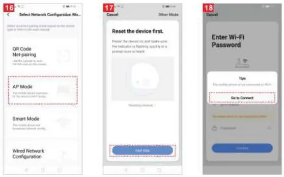 tuya C15B Smart WiFi Security Camera User Manual - Fig 16,17,18