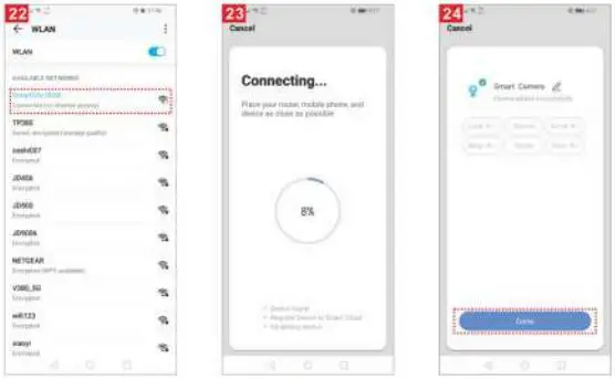 tuya C15B Smart WiFi Security Camera User Manual - Fig 22,23,24