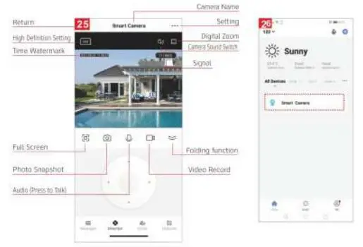tuya C15B Smart WiFi Security Camera User Manual - Fig 25,26